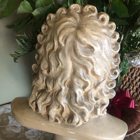 J.S. Bach outstanding antique plaster bust 18” marked Florentine art plaster Co - Picture 2 of 10